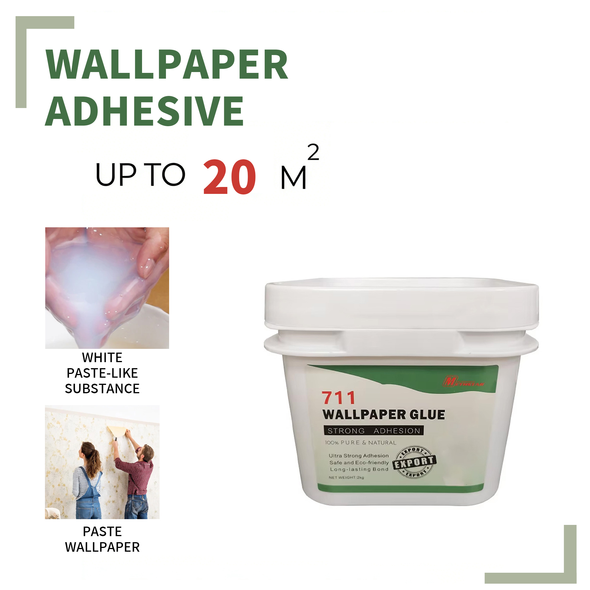 2 711 High-Strength Paste-form Adhesive for Wallpaper - 图片 1